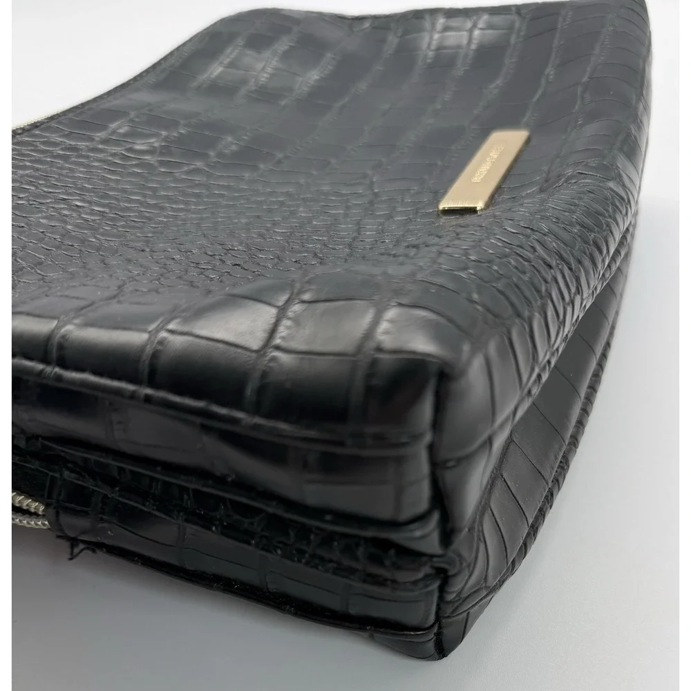 Tartan & Twine Croc Double‎ Zip Cosmetic Bag.